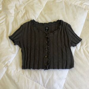 Chocolate Brown Crop Top